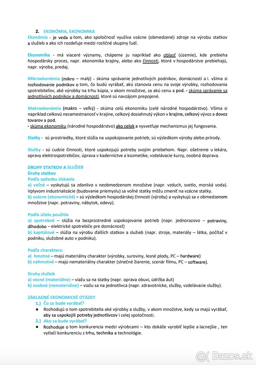 Podklady na prijímačky - EUBA - 2