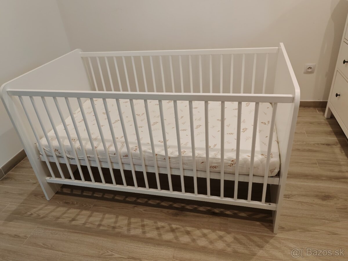 Detská postieľka biela - 2