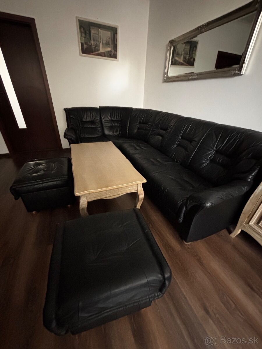 Rohova kožená sedacka - 2