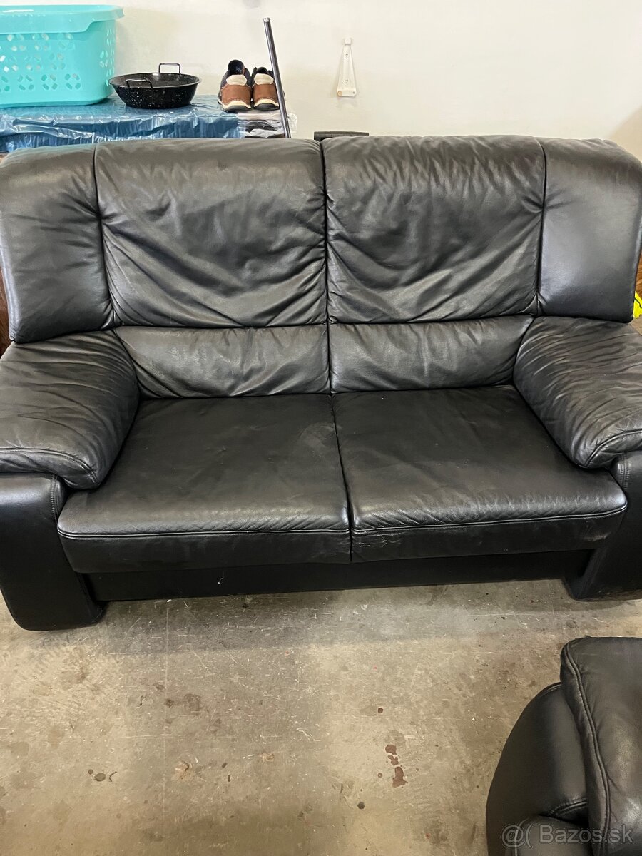 Kožená sedacia súprava sedačka - 2