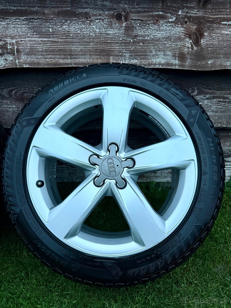 Audi 18” ALU + zimné pneu NORDICCA 245/45 R18 - 2