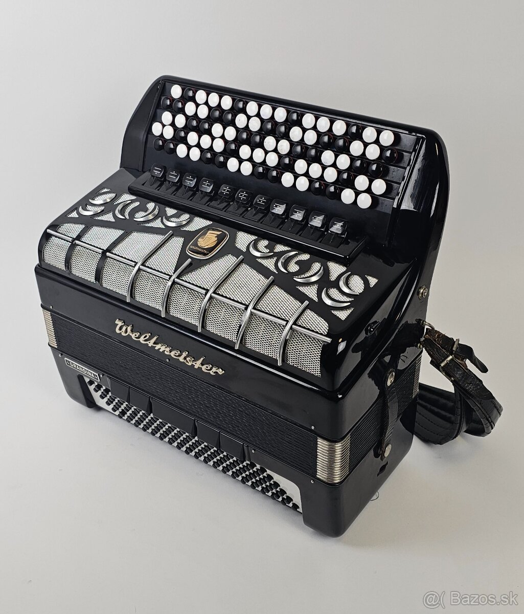 chromatický akordeón Weltmeister Grandina 120 basovy - 2