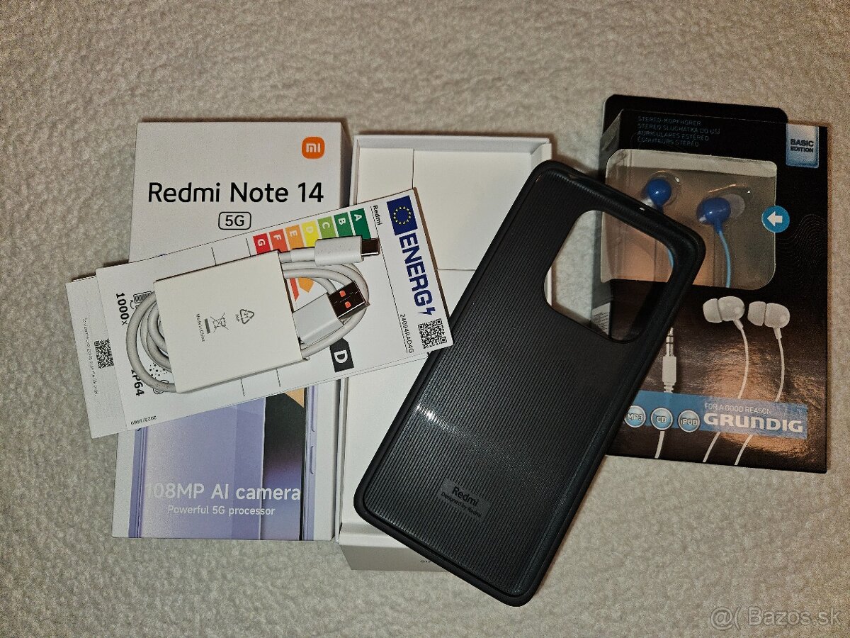 REDMI NOTE 14 5G,8/256 Gb,FARBA MIDNIGHT BLACK - 2