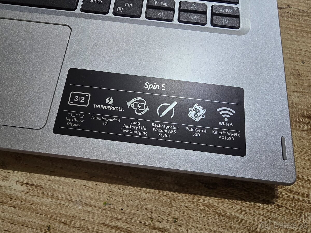 Otacaci a Kovovy Acer Spin 14 s 512gb ssd diskom 8gb ram 512 - 2