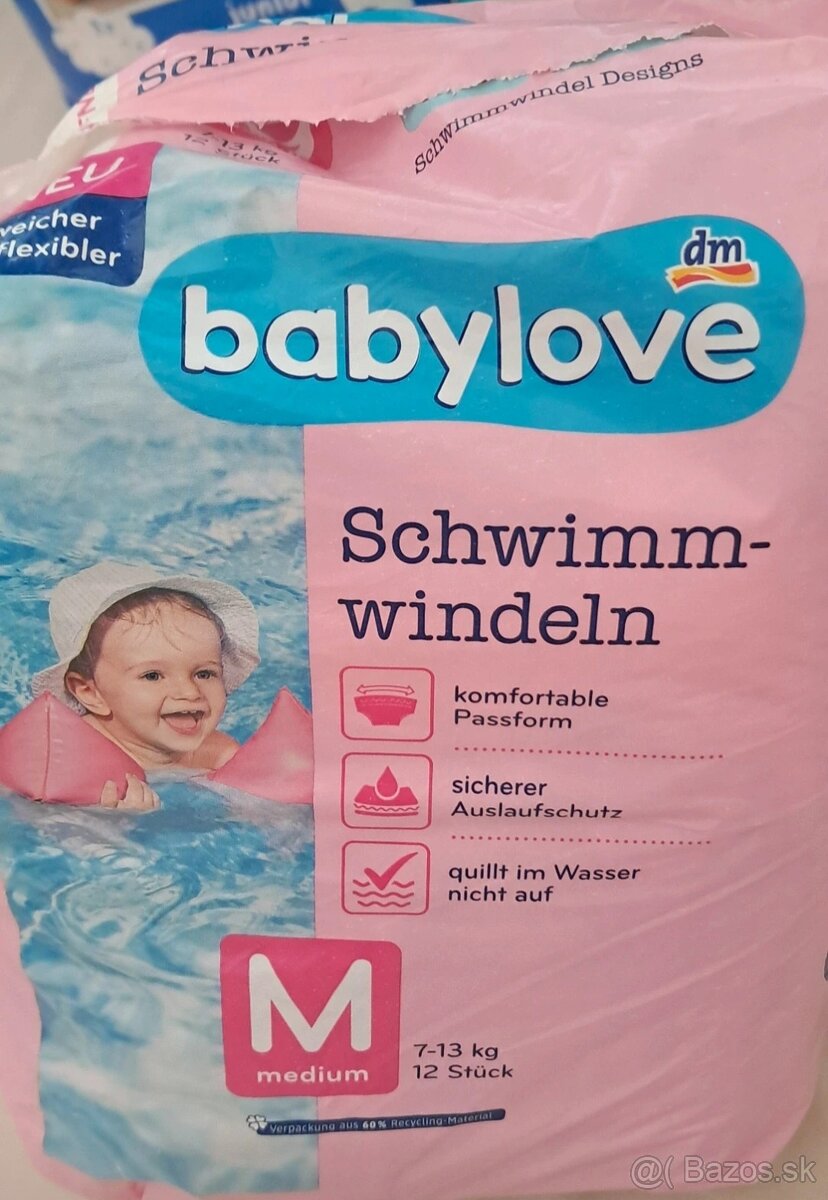 Plienky veľkosť 6 a na plávanie - 2