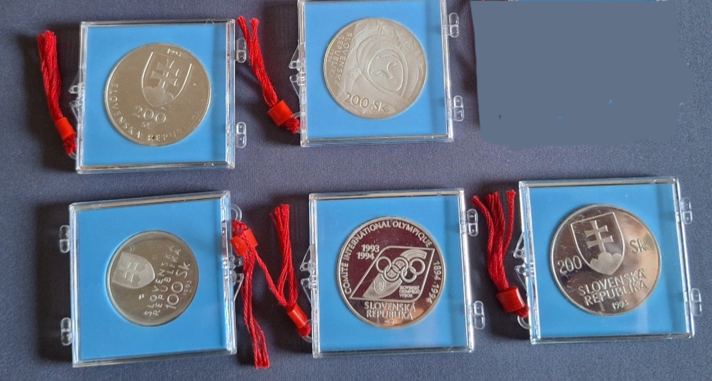 100 Sk 200 Sk proof strieborne.mince - 2