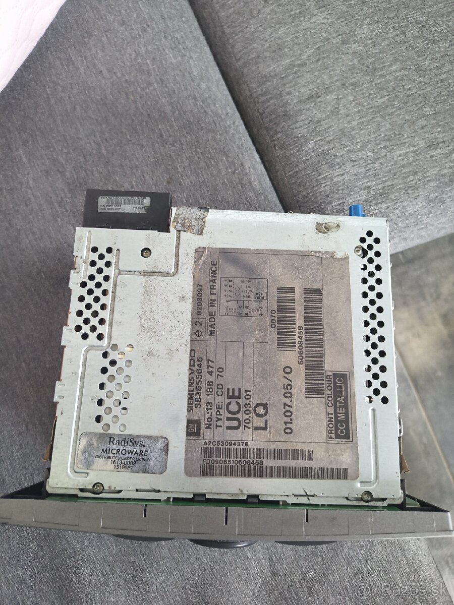 Autoradio Opel CD70 NAVI. - 2