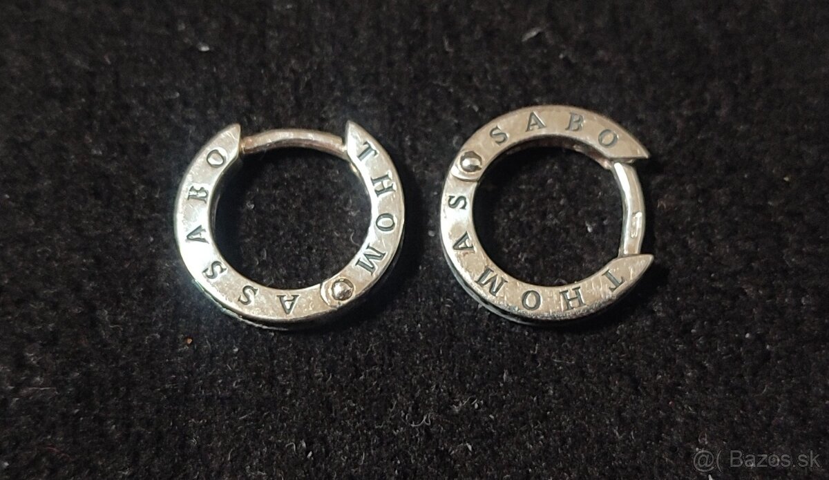 Thomas Sabo náušnice 925 , zirkón , 1,12cm , 0,2cm, 2g - 2