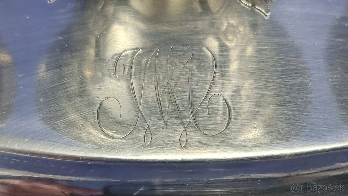 Strieborný kalamár /vyše 240.ročný / 1050 gr. - 2