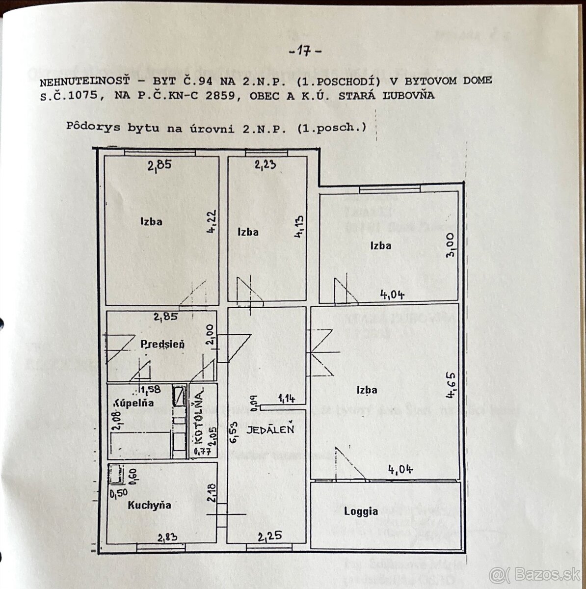 Na predaj 4 a 1/2 izbový byt - 2