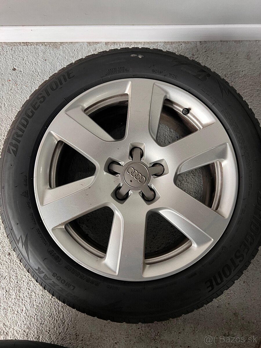 Bridgestone Blizzak 225/55 R17 Zimné, 5x112 originál AUDI - 2