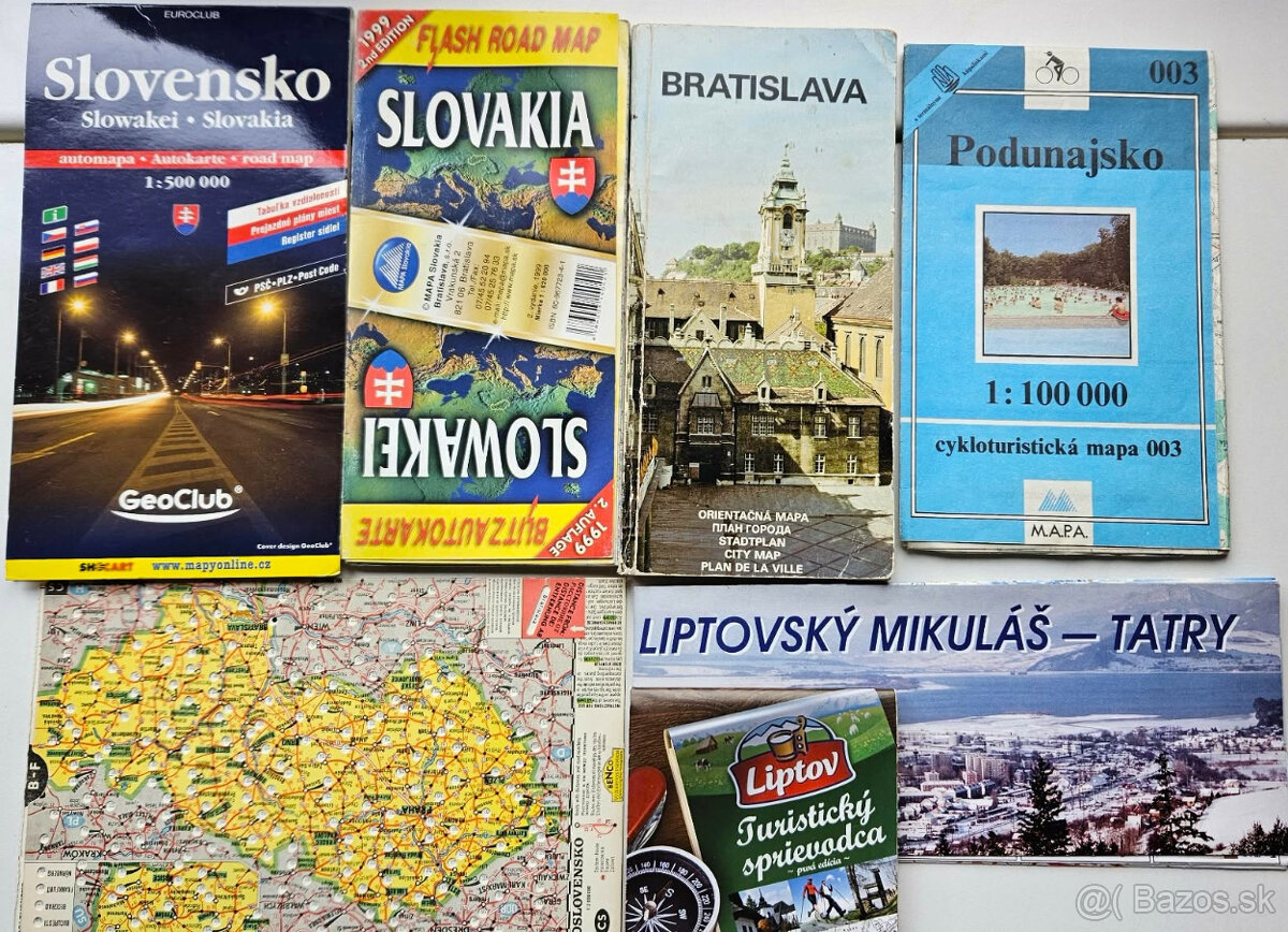 rozne mapy, plany miest, turisticki sprievodcovia - 2