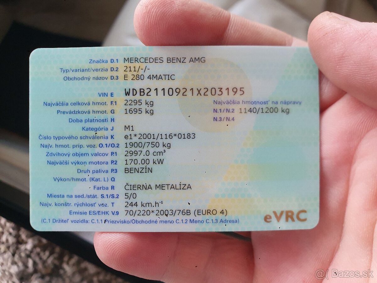 Predam Mercedes Benz w211 E280 3,0 benzin lpg 4matic - 2