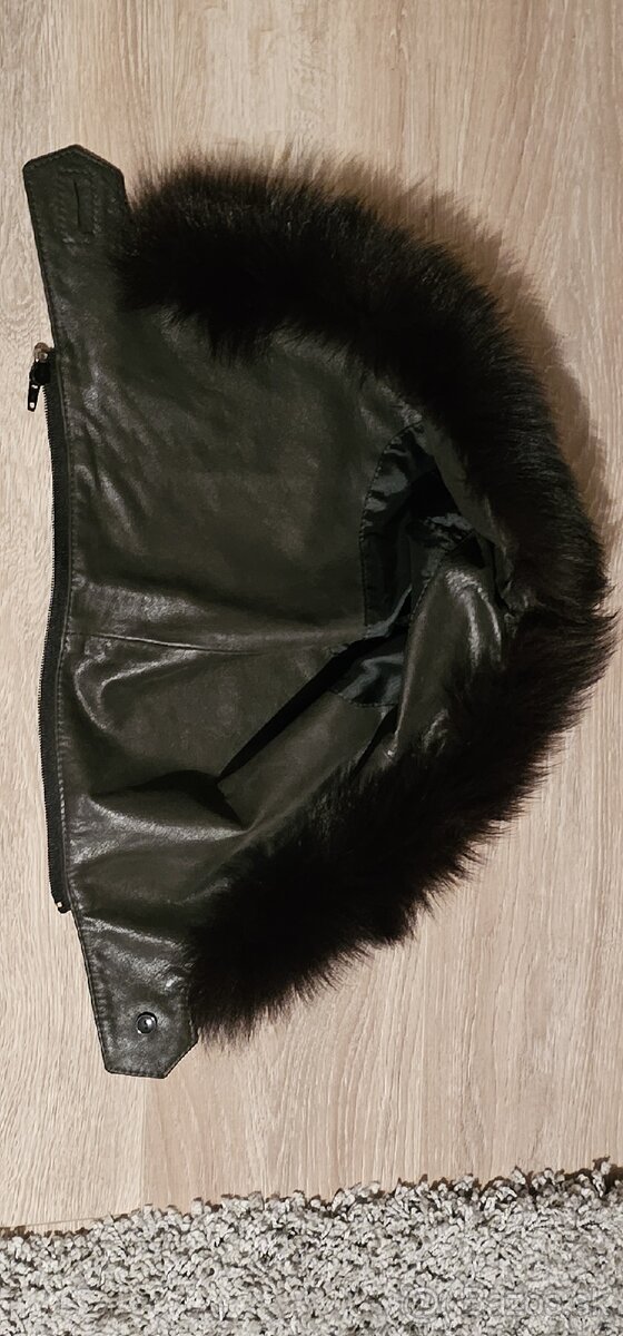 Dámska Bunda z pravej kože s kapucňou - 2