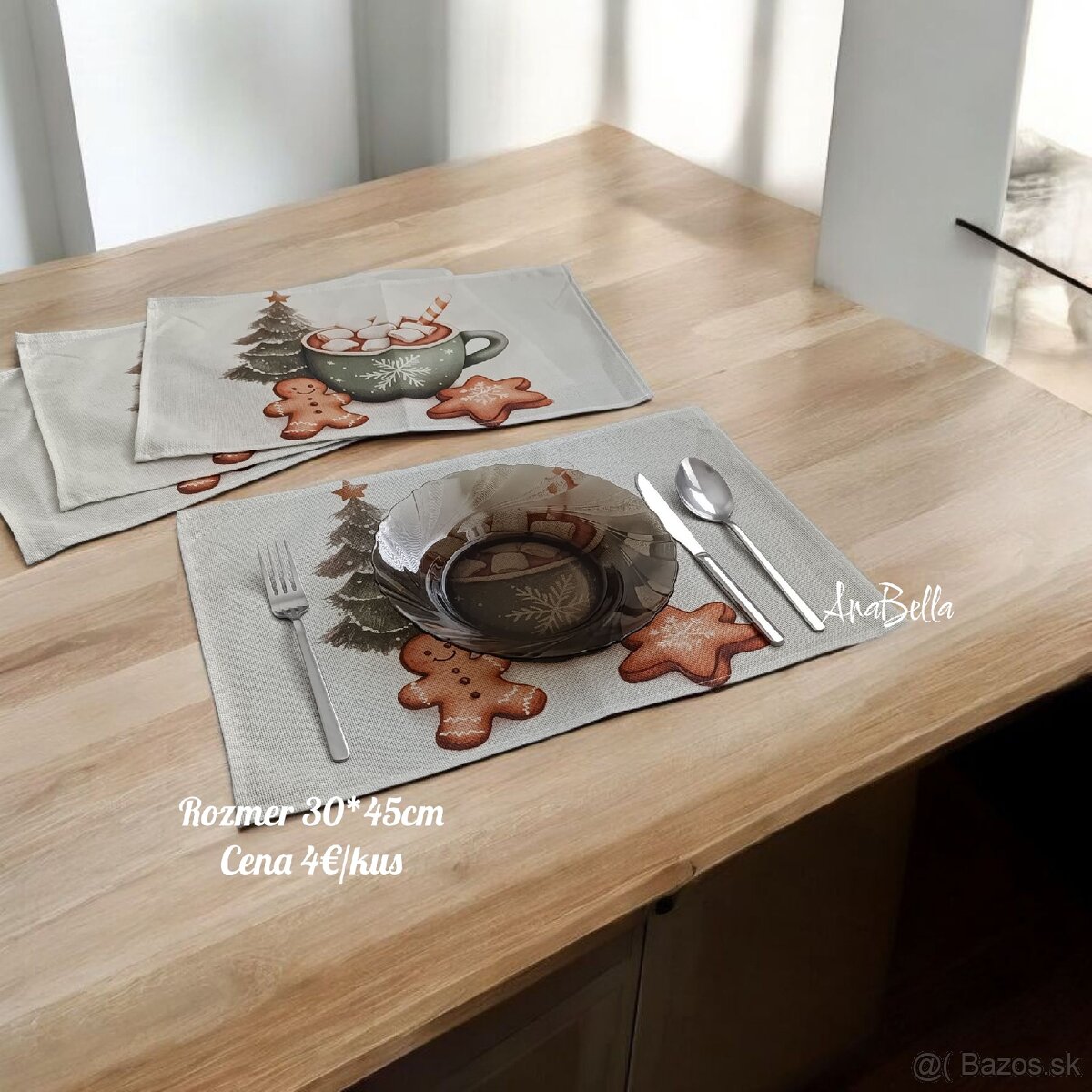 Vianočné prestieranie, štóly - 2