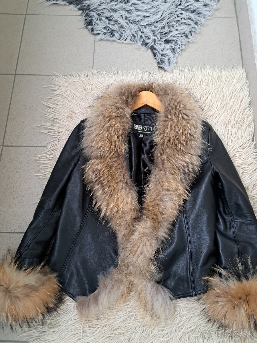 Kožená bunda s kožušinou - 2
