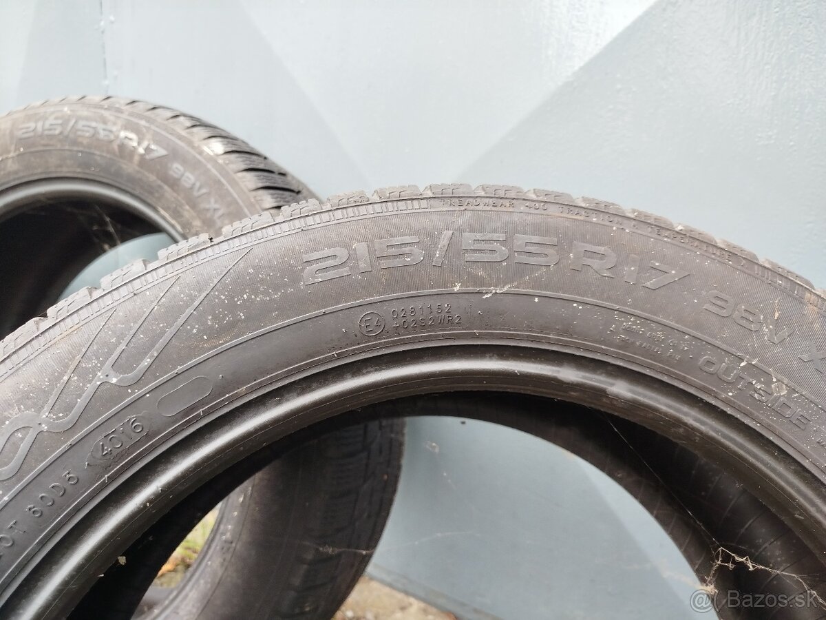 Nokian 215/55 r17 zimné pneumatiky - 2