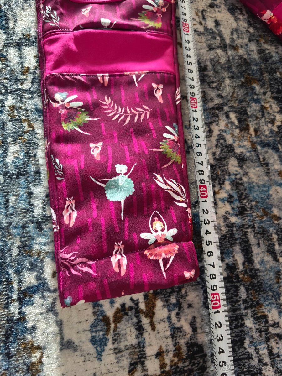 Zimné softshellé nohavice dievčenské 116 - 2