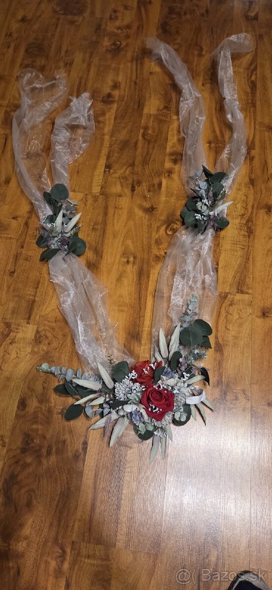 Svadobna ozdoba na auto - 2