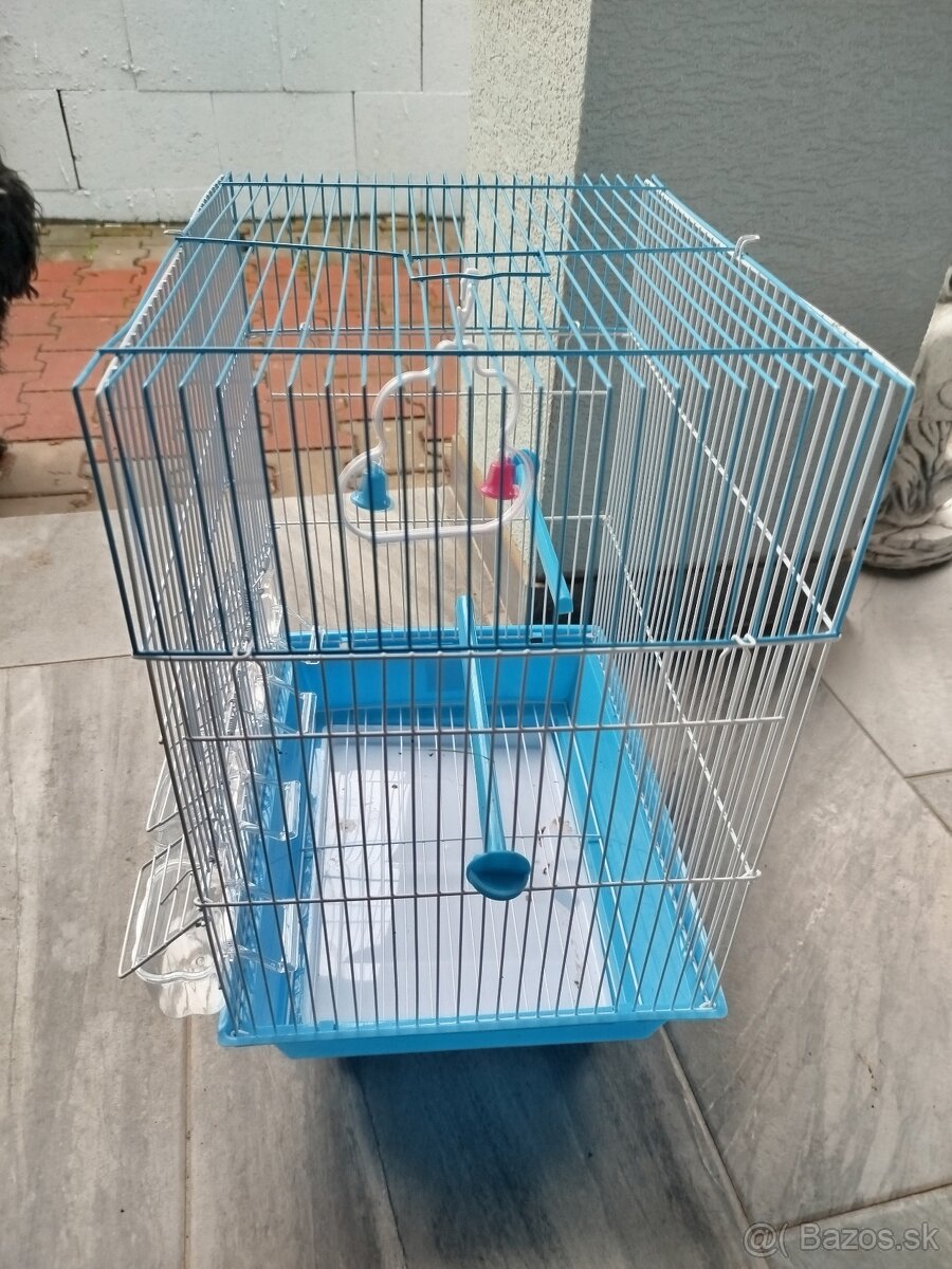 Modra mala klietka pre drobné vtáctvo - 2