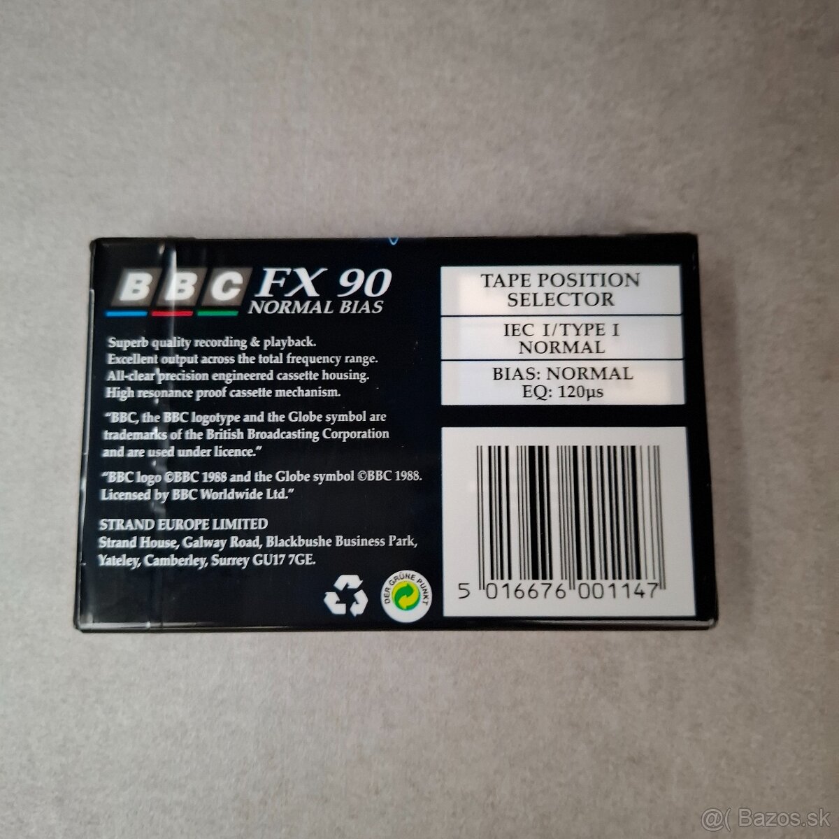 BBC - FX90 min / Normal / audio kazeta / nová - 2