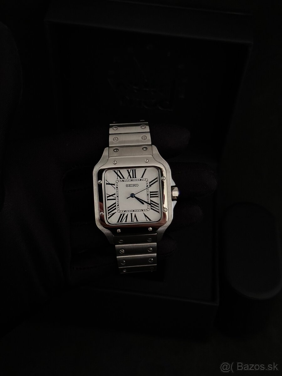 Seiko mod Santos White - 2