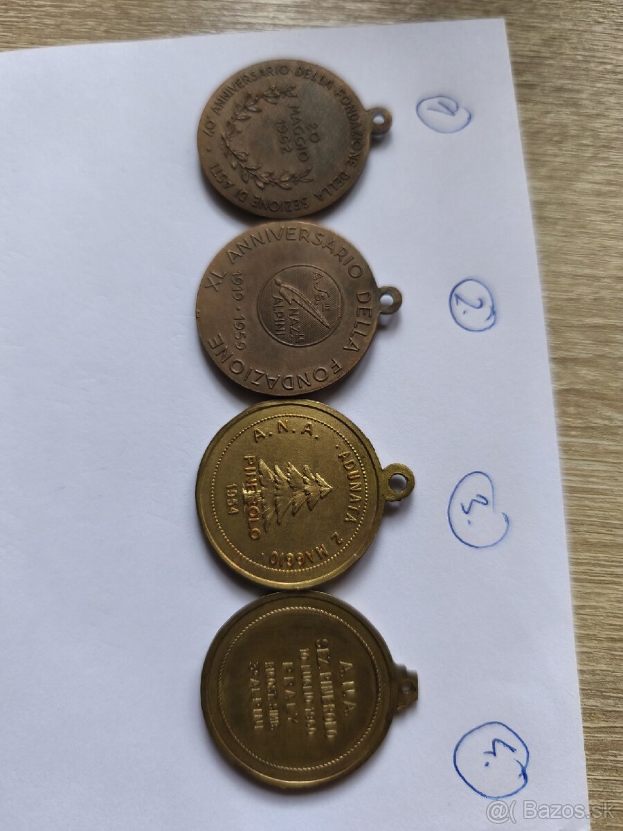 Talianske pamätné medaile - 2