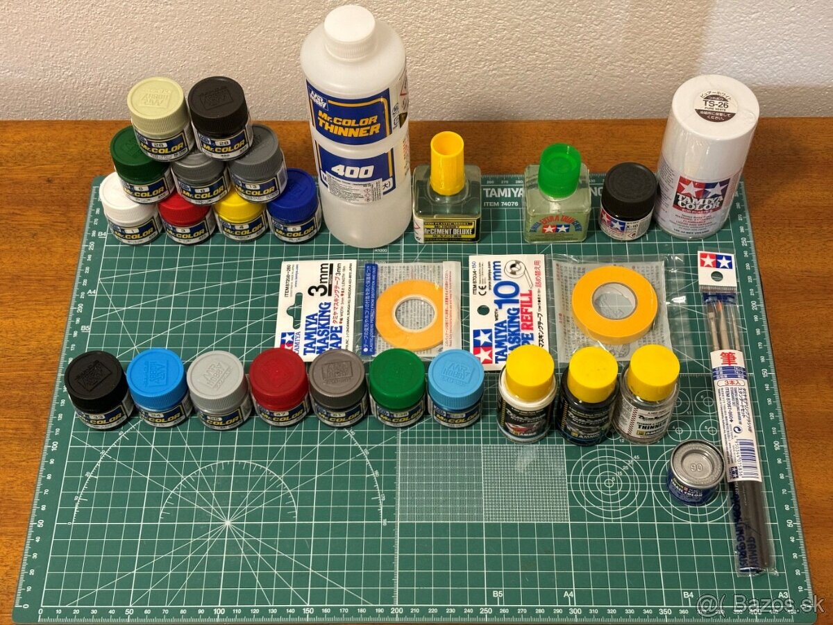 Modelárske farby a štetce - 2