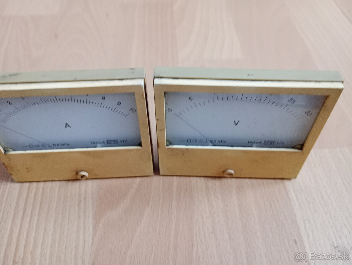 Predám A-meter, V-meter, staré/nefunkčné akumulátory - 2