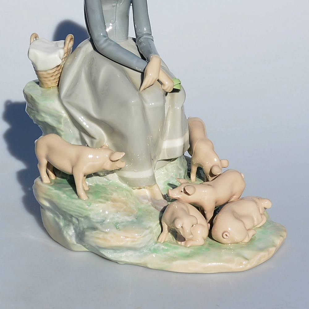 LLadró Veľká zberateľská porcelánová soška - Prasiatka - 2