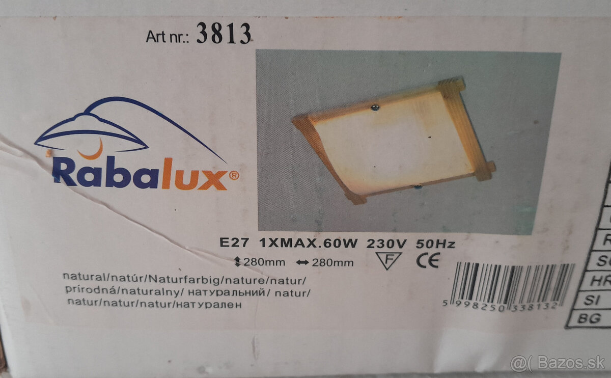 Predám prisadené nástenné svietidlo RABALUX 3813 - 2