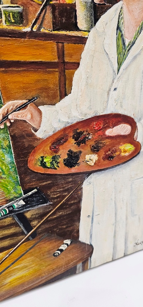 olej na plátne „ateliér“ 1975 - 2