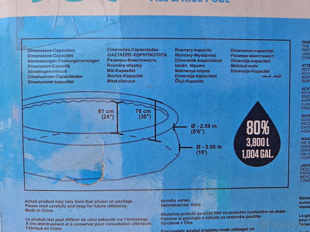 Bazen 3,05m/76cm - 2