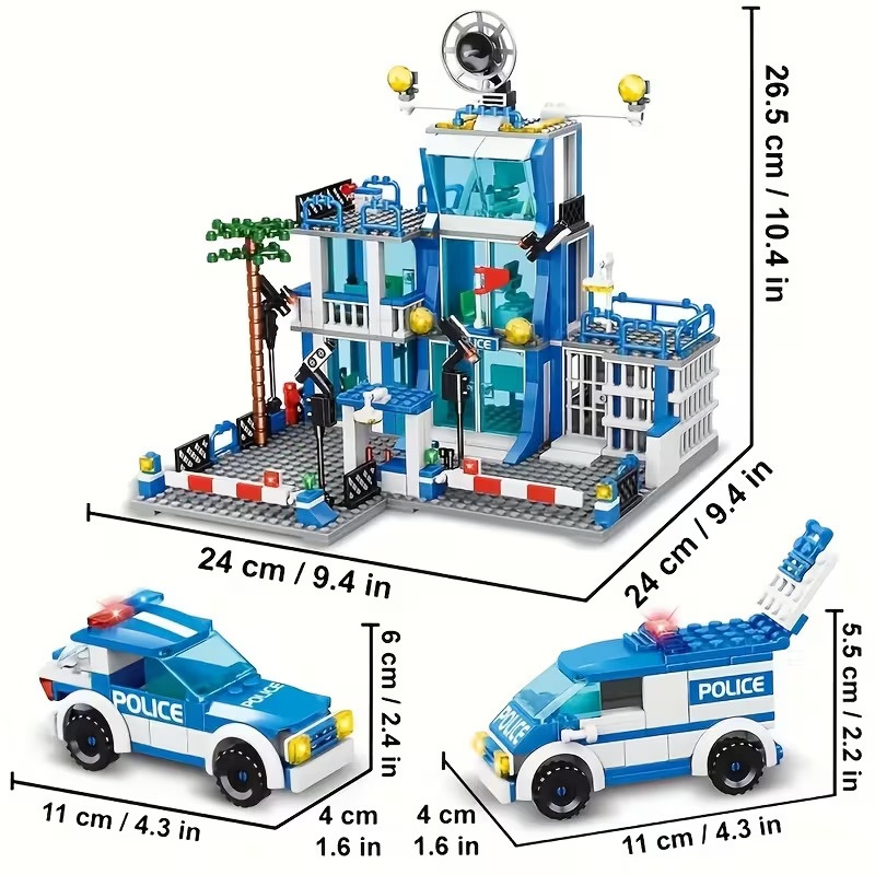 Policajna stanica, kompatibilné s LEGO - 2