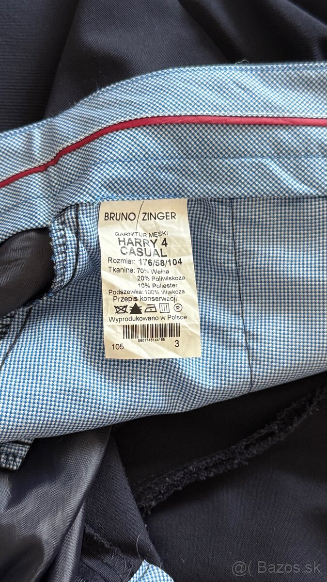 Pánske elegantné nohavice Bruno Zinger - 2