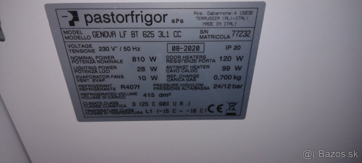 Predám mraziacu vitrinu Pastorkalt Genova - 2