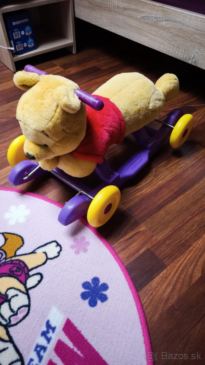 Hojdací Macko Pooh/odrážadielko - 2