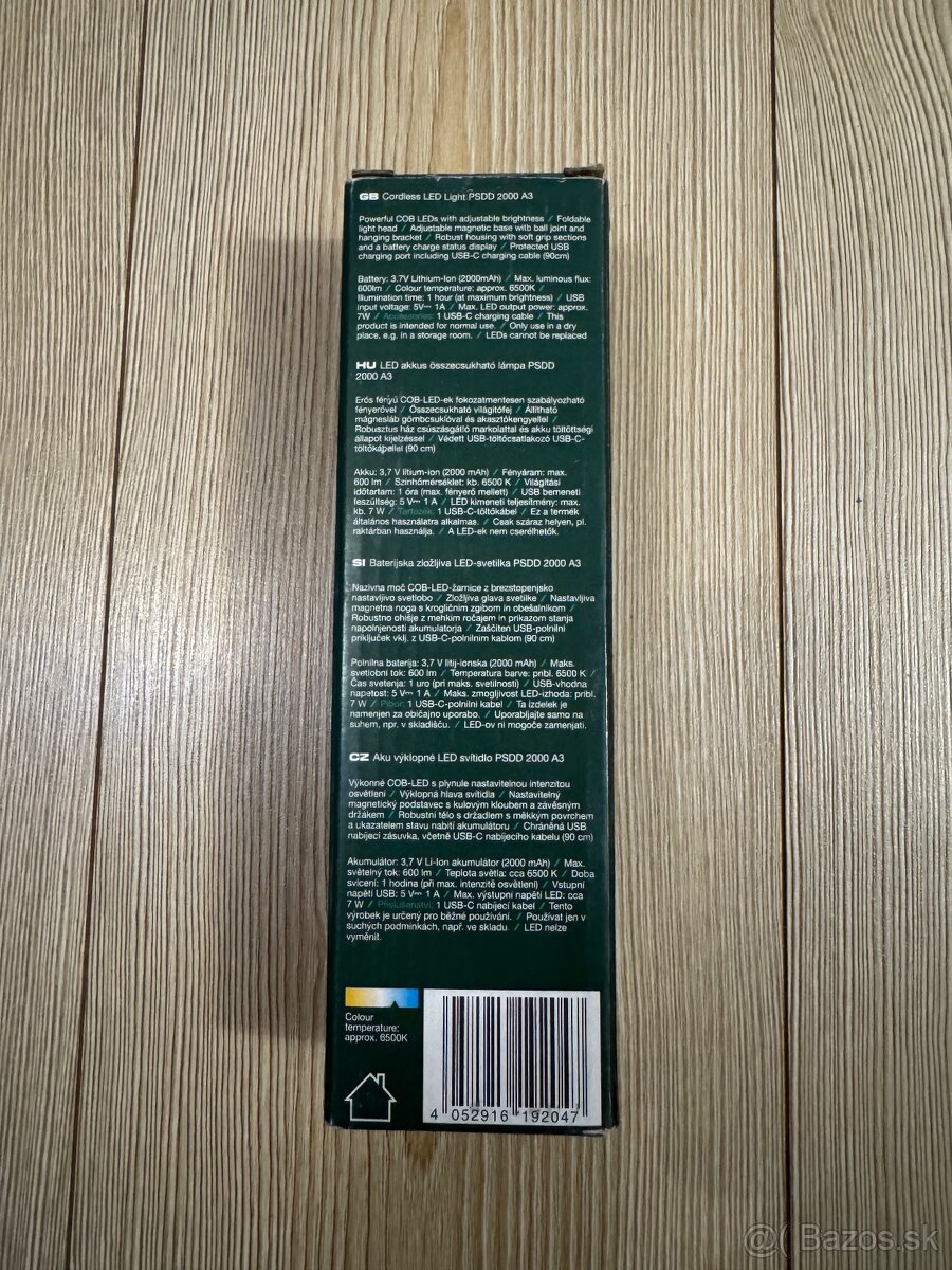 Predám PARKSIDE aku LED svetlo - 2