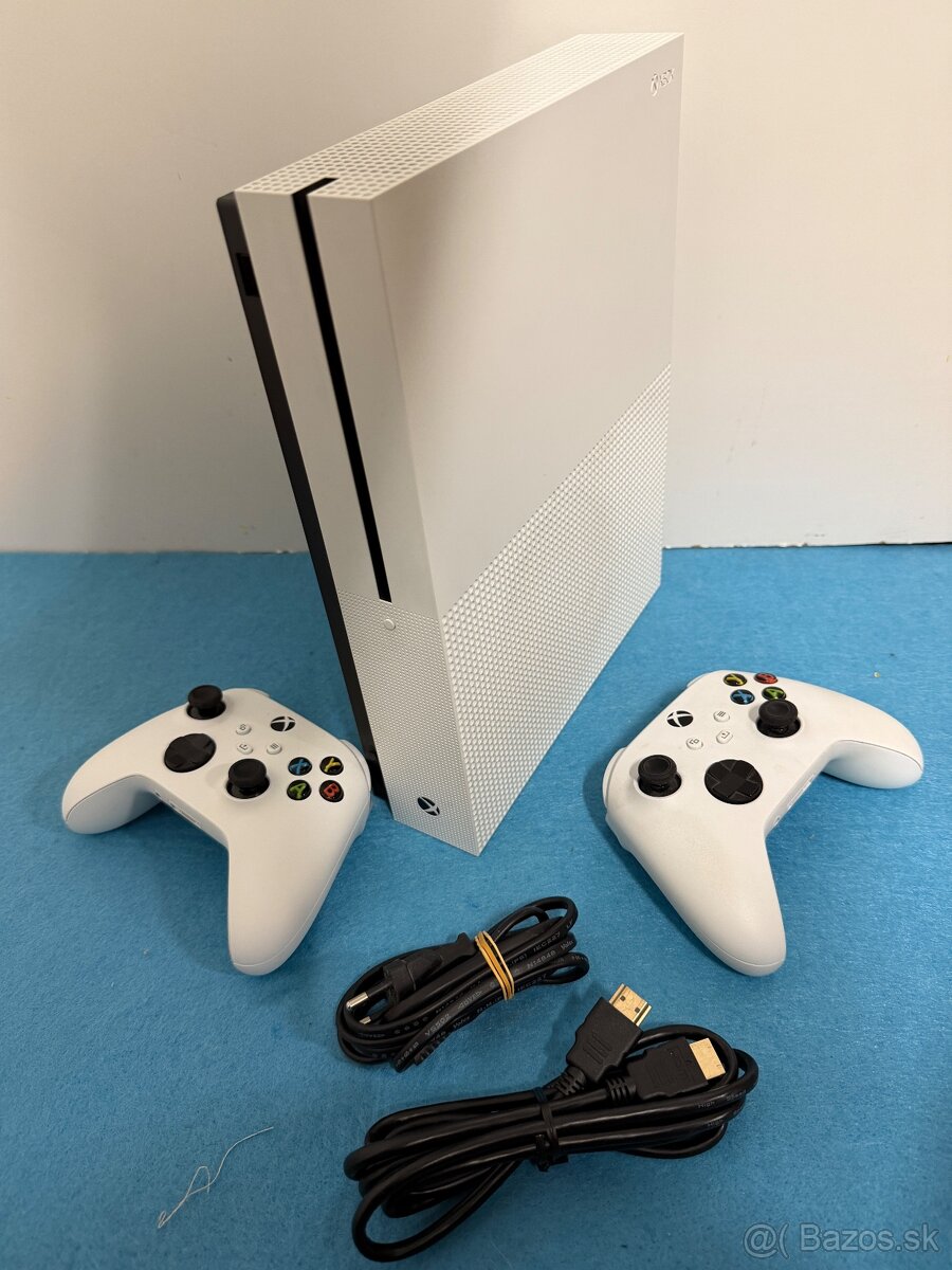 Microsoft Xbox one S 512Gb SSD - Prečistené, 2 orig ovladače - 2