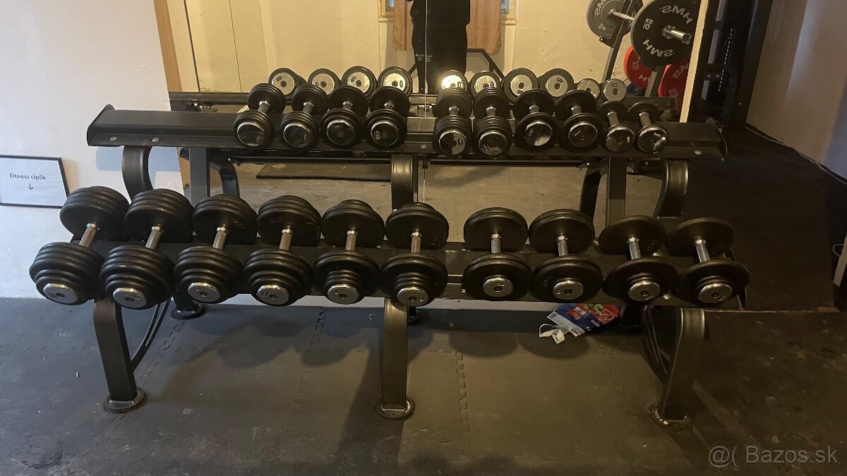 Jednoručné činky a stojan - 2