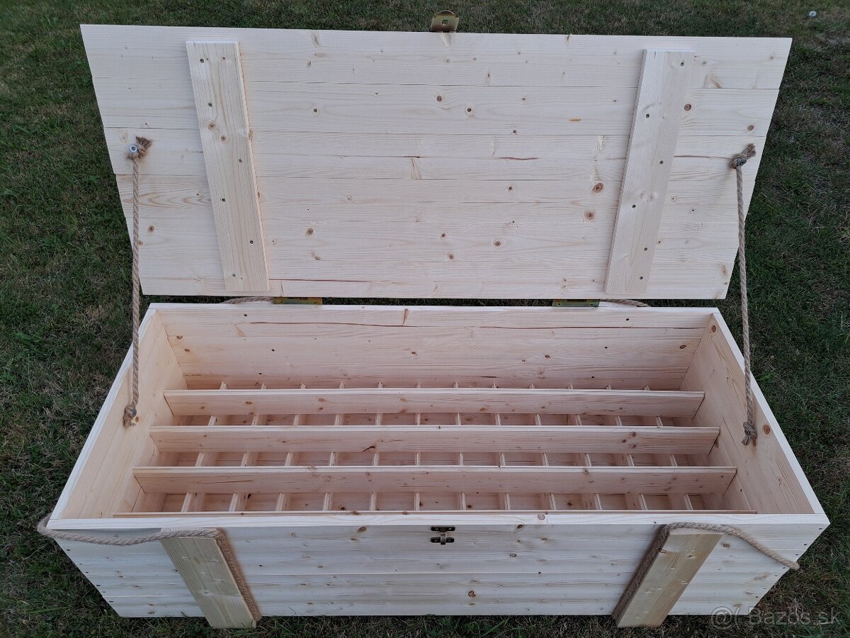 Debnička na víno a drevená škatuľa box - 2