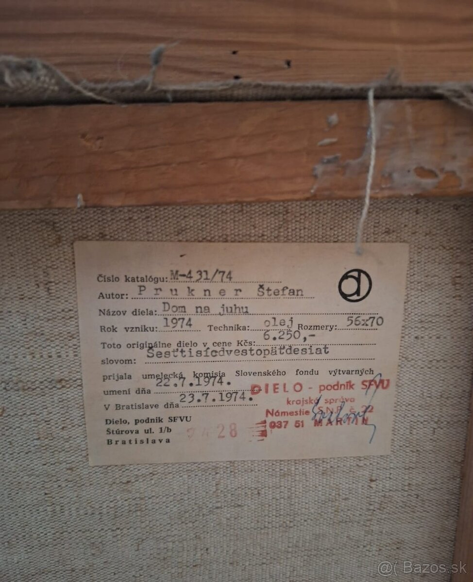 Obraz Štefan Prukner-Dom na juhu - 2