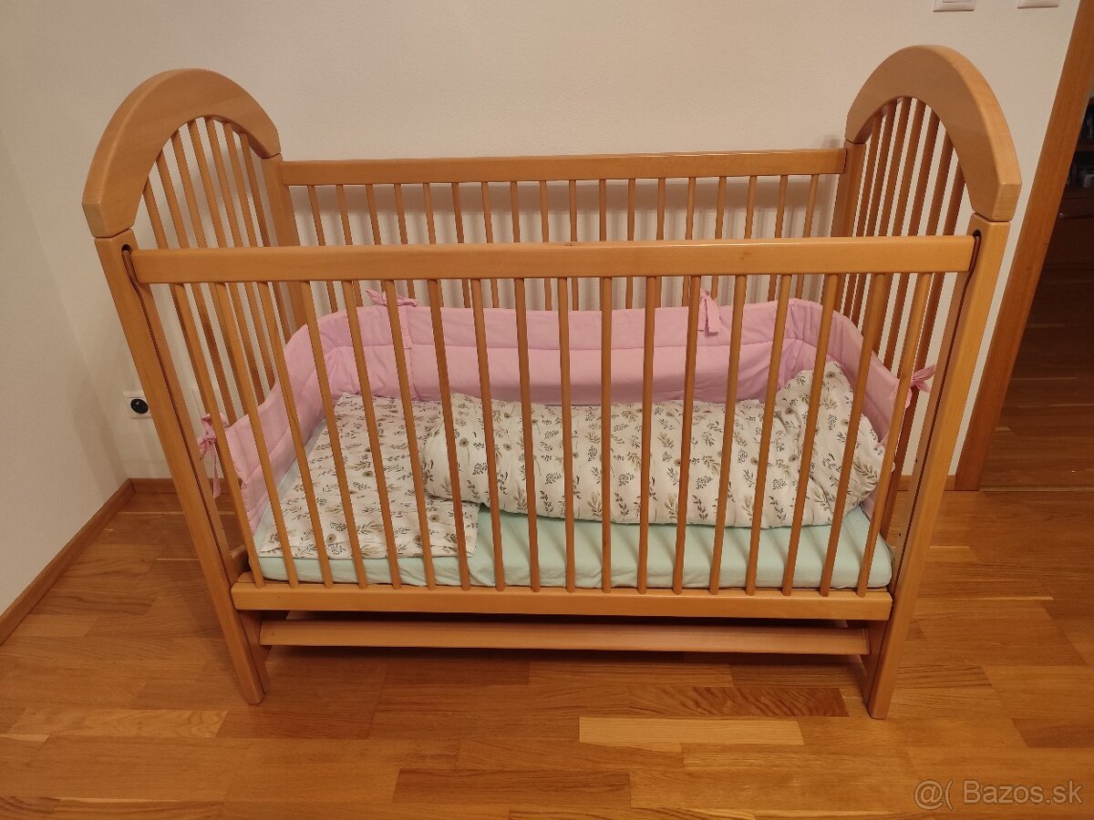 Detská postieľka z masívu - 2