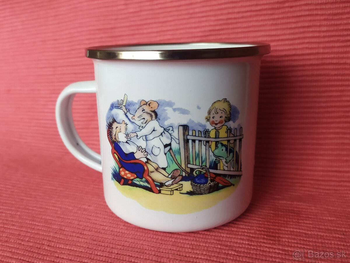 Smaltované hrnčeky s retro obrázkami - 2