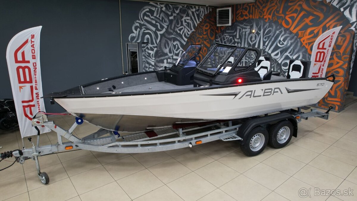Predám špičkový rybársky hliníkový čln ALBA 570 - 2