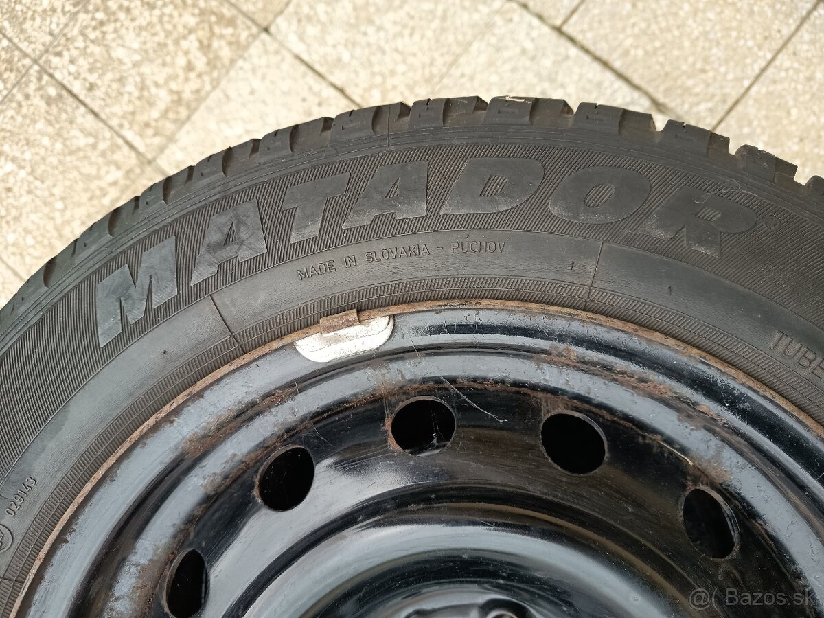 Zimné pneumatiky Matador MP56 185/65/R15 aj s diskami - 2
