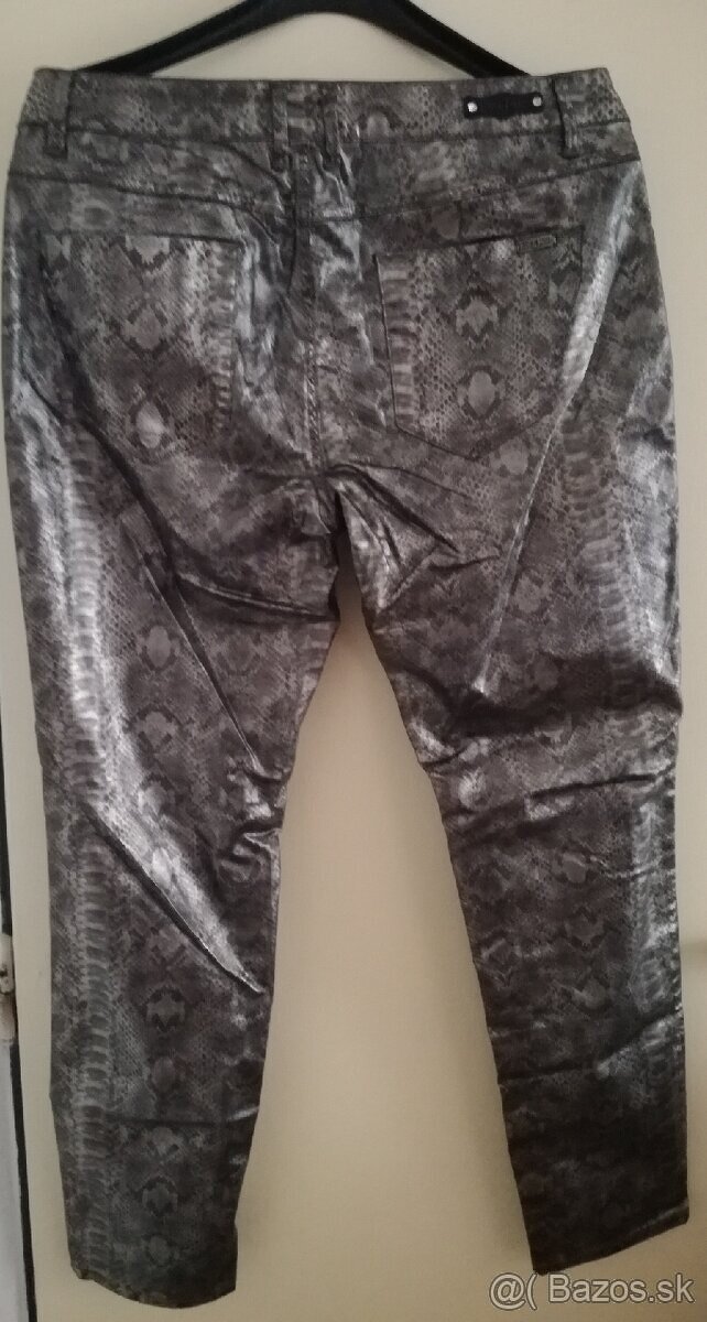 KÖN & MÖN extravagantné pánske nohavice, hadí vzor - 2
