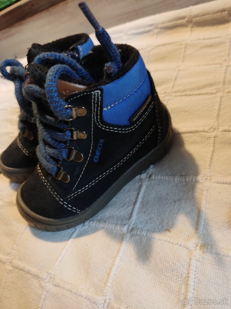 zateplené zimné topánky detské chlapčenské Geox - 2