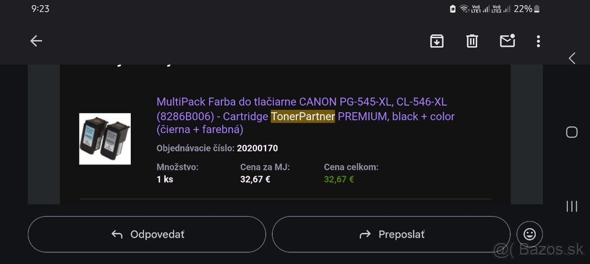 Canon čierna+farebná XL - 2