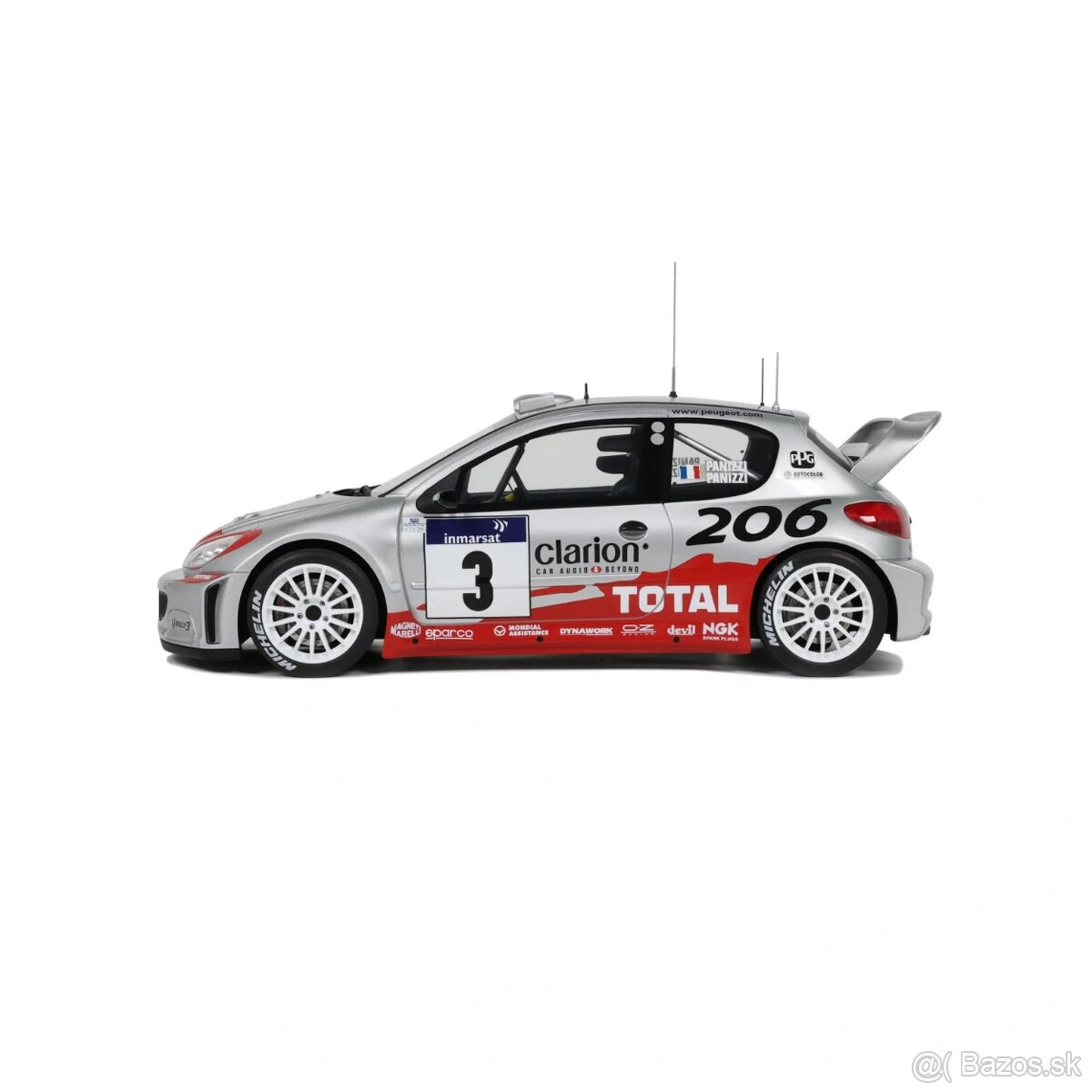 1:18 OTTO Peugeot 206 WRC Tour de Corse 2002 - 2